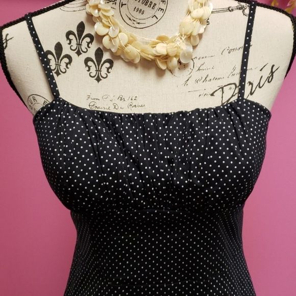 NWOT 💕💕 Love Culture Navy Blue Polka Dot Dress - Picture 7 of 11